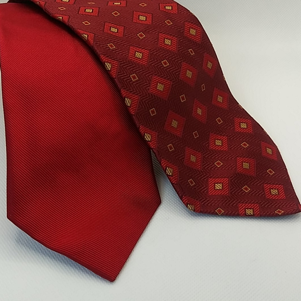 Lot of TWO Jos. A. Bank ties 3.5" width